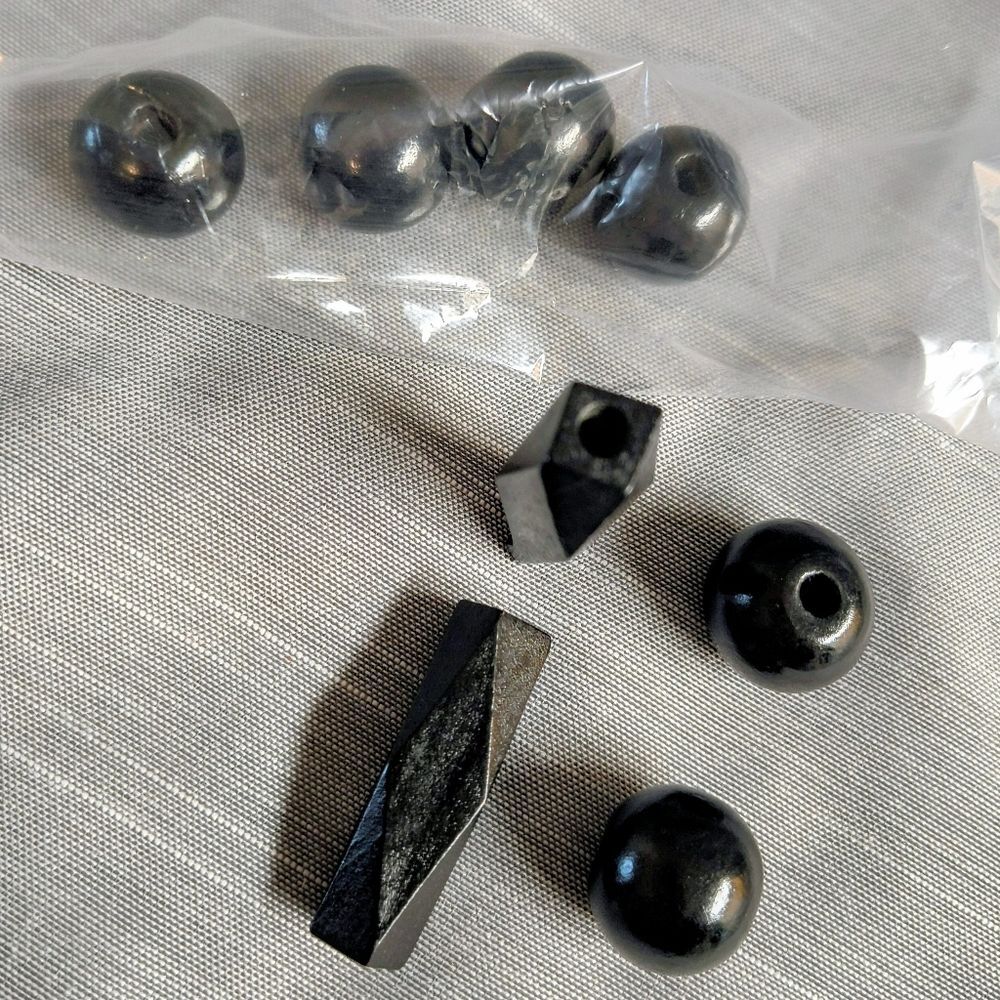 Wooden Beads Crafting Macrame Jewelry Making Mixed Lot - Picture 6 of 7